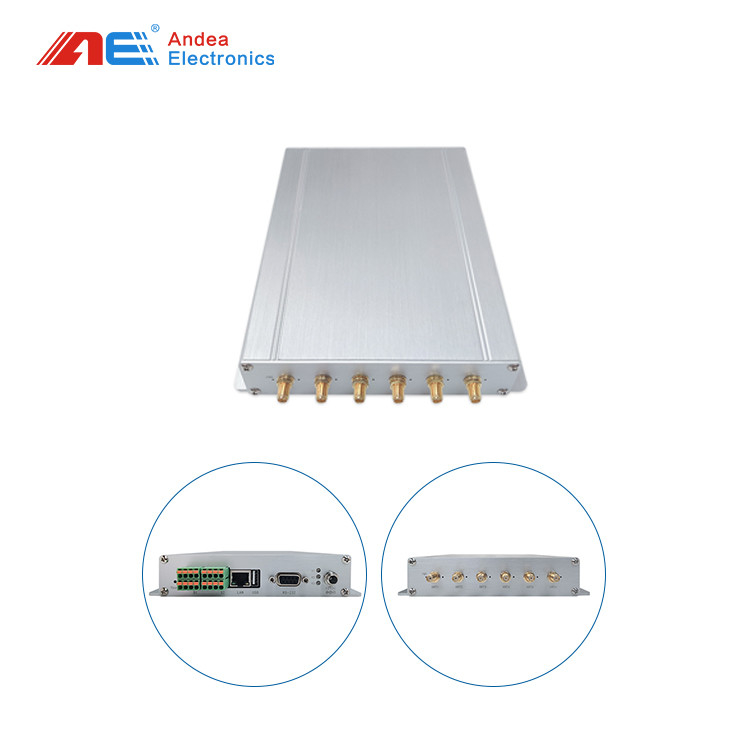 13.56MHz Long Distance Active RFID Reader HF RFID Reader With 6 Antenna Interfaces RFID Network Reader