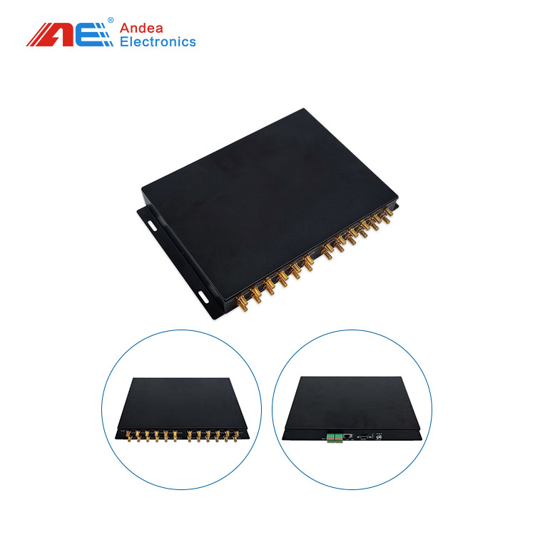 ISO15693 HF Long Range RFID Reader 13.56MHz With 24 SMA RFID Ethernet Reader Library Book Inventory Management
