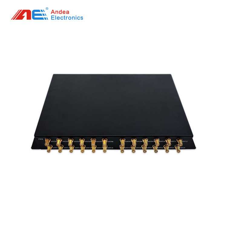 ISO15693 HF Long Range RFID Reader 13.56MHz With 24 SMA RFID Ethernet Reader Library Book Inventory Management