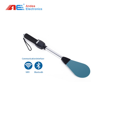 860~960Mhz Lector RFID UHF Lector portátil inalámbrico de dientes azules con pantalla