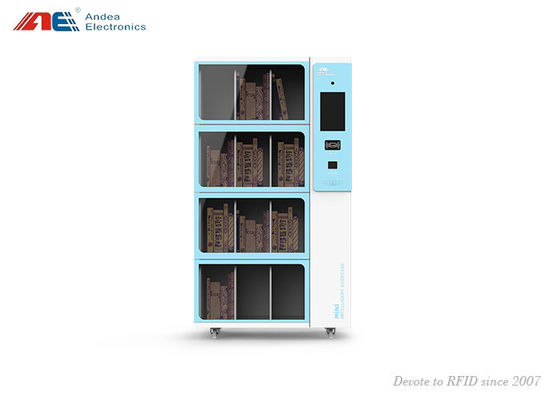 El lector de la biblioteca de MINI Smart Bookcase RFID 24 horas de libros comprueba hacia fuera